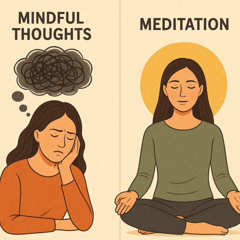 Featured image for Mindful Thoughts vs. Meditation 7 Key Differences 2026