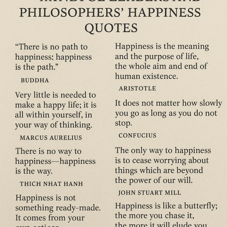 Featured image for 15 Happiness Quotes from Mindful Leaders Philosophers 2026