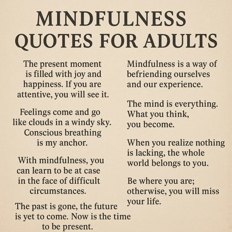 Featured image for 25 Mindfulness Quotes for Adults to Reset Your Mind 2026