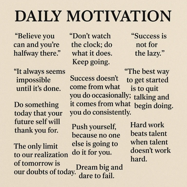 Featured image for 20 Inspiring Short Quotes for Daily Motivation 2026